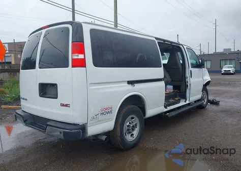 2020 GMC Savana Cargo Rwd 3500 Extended Wheelbase Lt from USA, damaged, VIN 1GJZ7PFP9L1262235